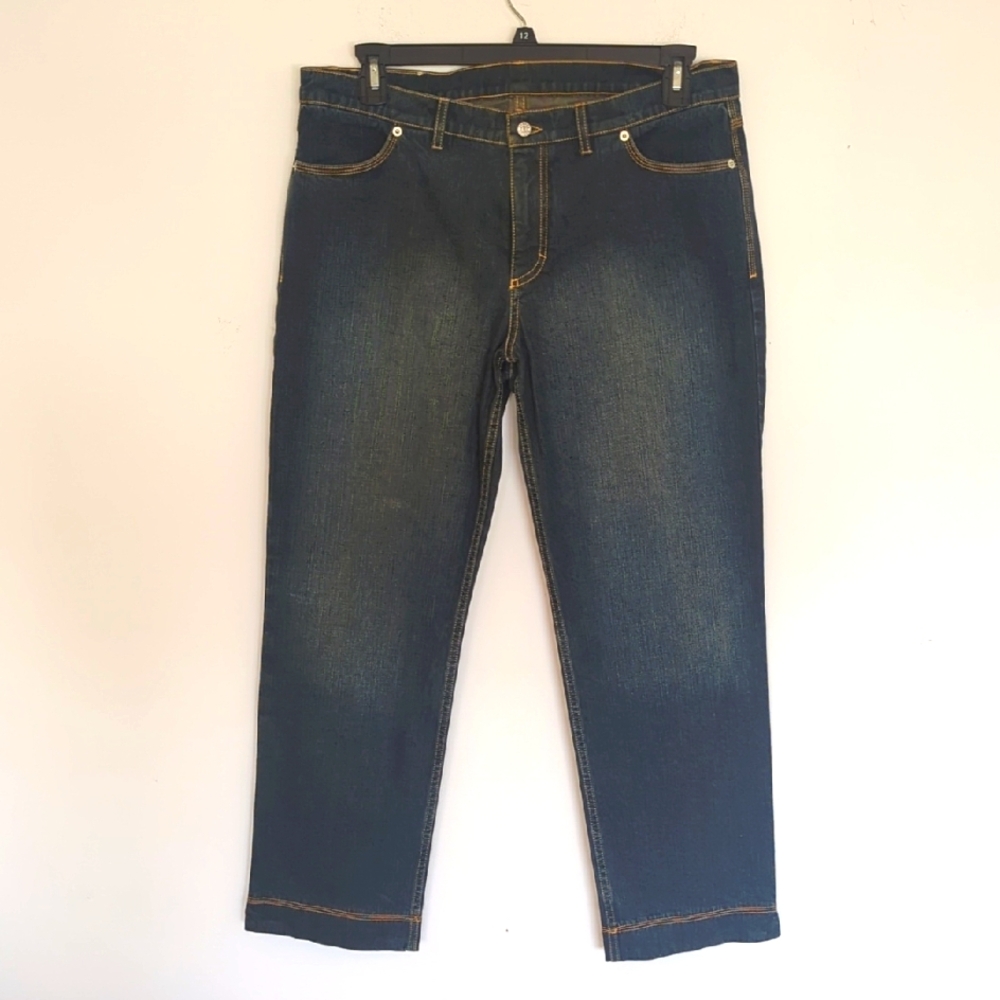 Bogner Jeans w/ Embroidered Pockets. Size 12